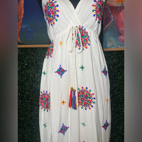 The Bohème Dream | Boutique Mandala Rainbow Maxi Dress - Picture 4 of 8